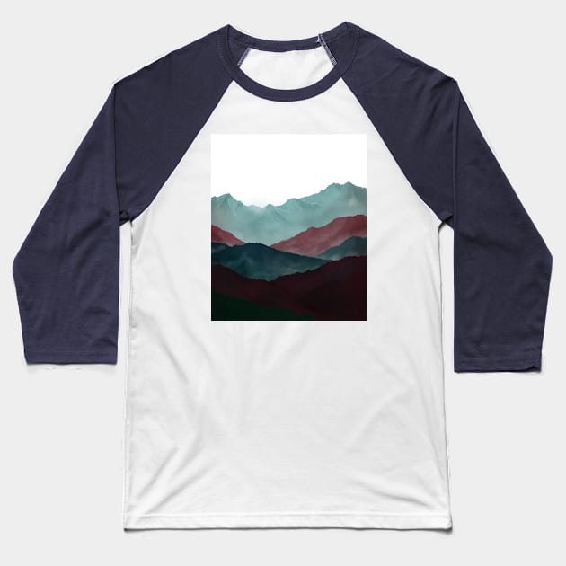 Mountain landscape apr version Baseball T-Shirt by consequat